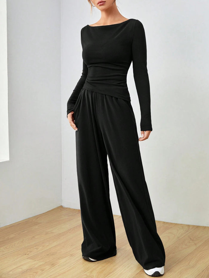 Meeha Co ord Set - Black