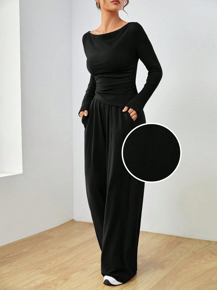 Meeha Co ord Set - Black