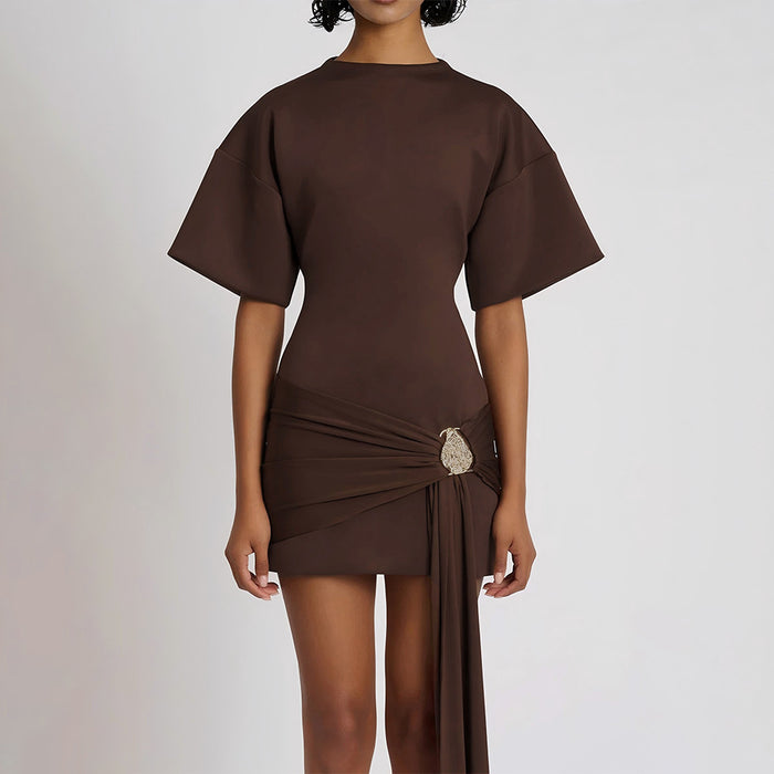 Melanie Dress - Brown