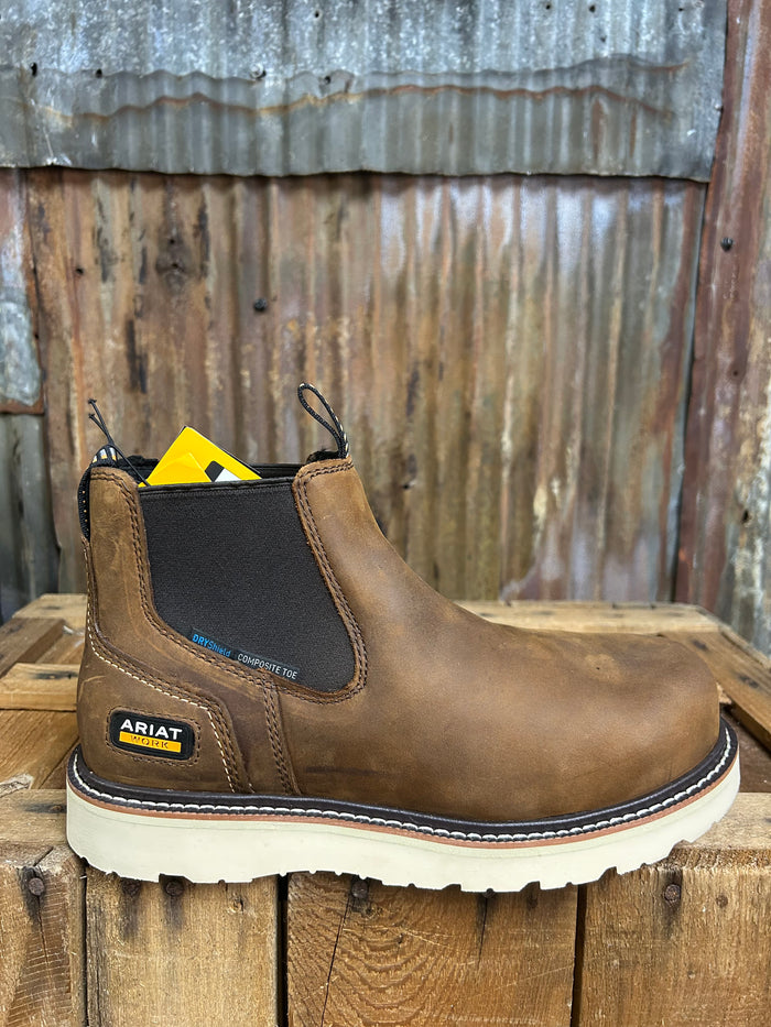 Men's Rebar Wedge Chelsea Waterproof Composite Toe Work Boot