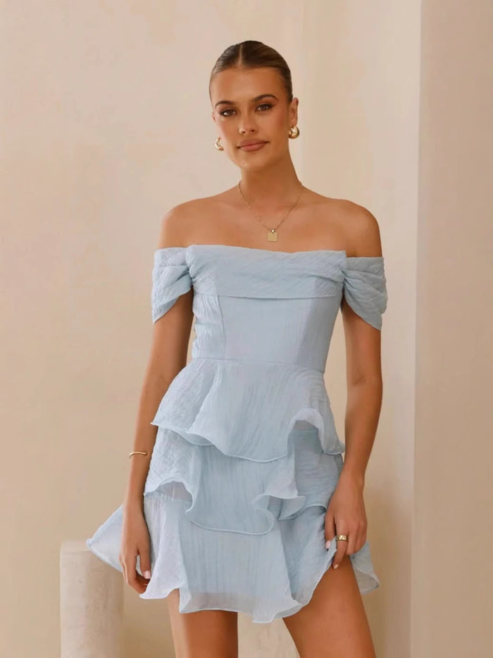 Meva Mini Dress - Blue