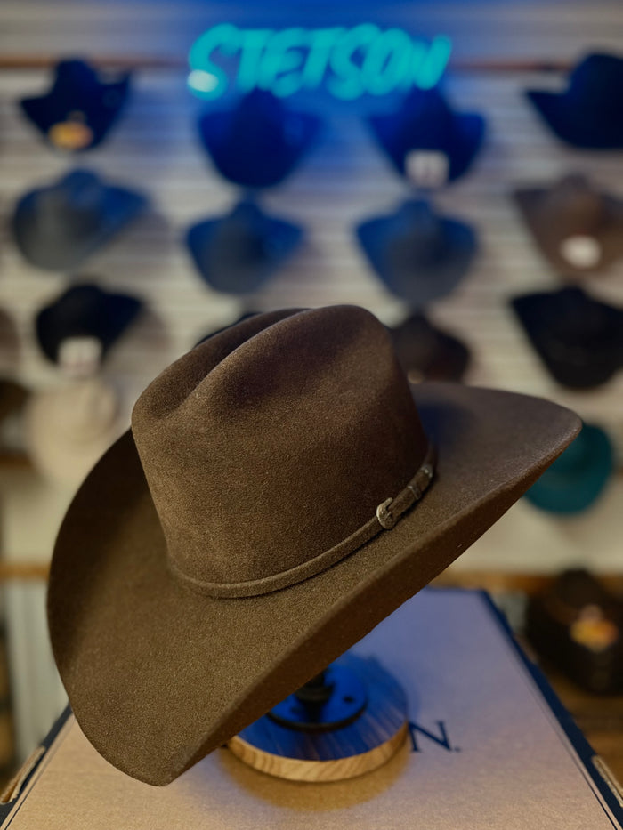 M&F Twister Men's Dallas Chocolate Felt Cowboy Hat
