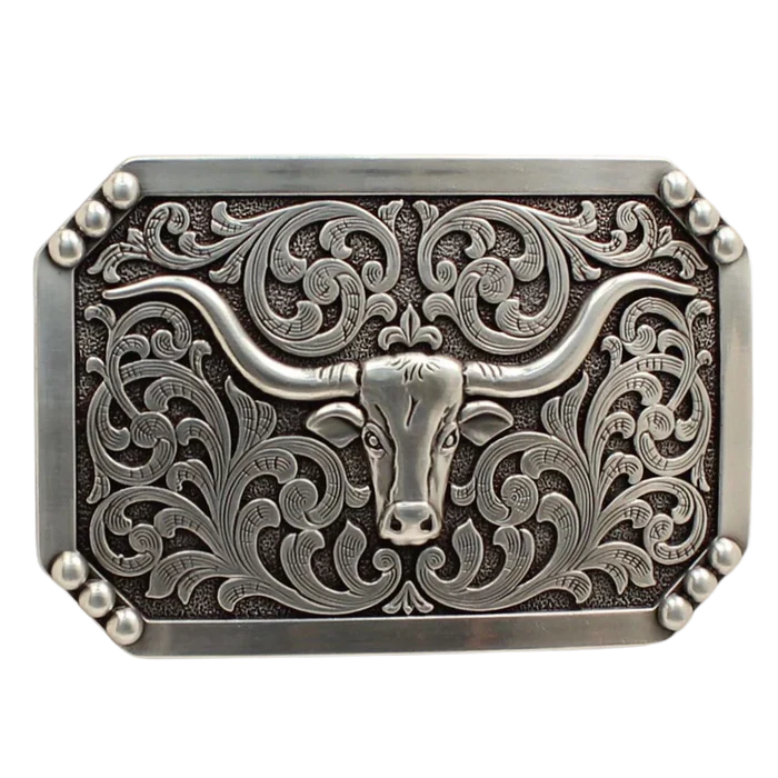 M&F Western Longhorn Belt Buckle