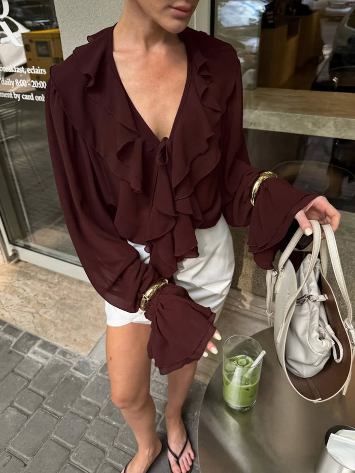 Mirae Top - Maroon