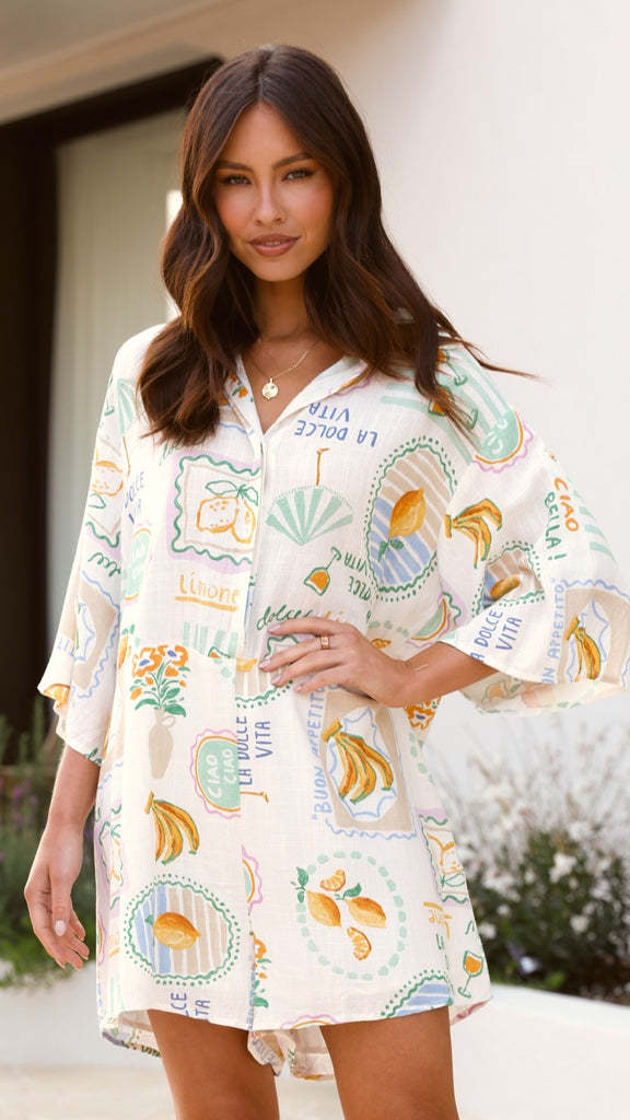 Miri Romper - White