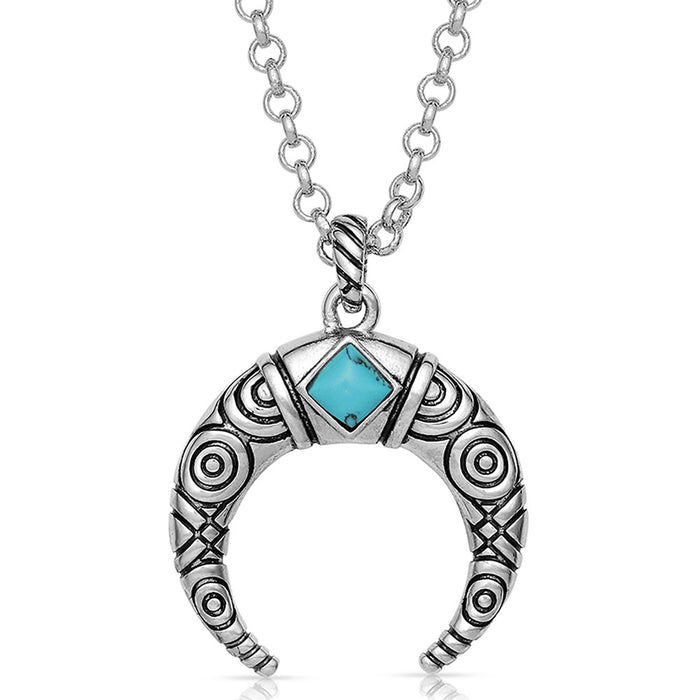 Montana Silvermiths Eye In The Sky Cresent Necklace