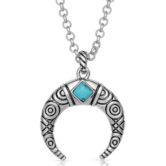 Montana Silvermiths Eye In The Sky Cresent Necklace