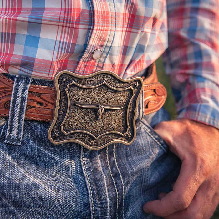 Montana Silversmith Get the Horns Attitude Buckle