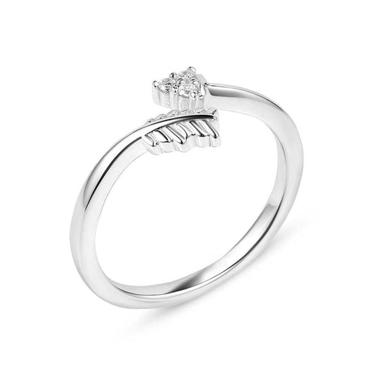 Montana Silversmiths Decisive Arrow Crystal Wrap Ring