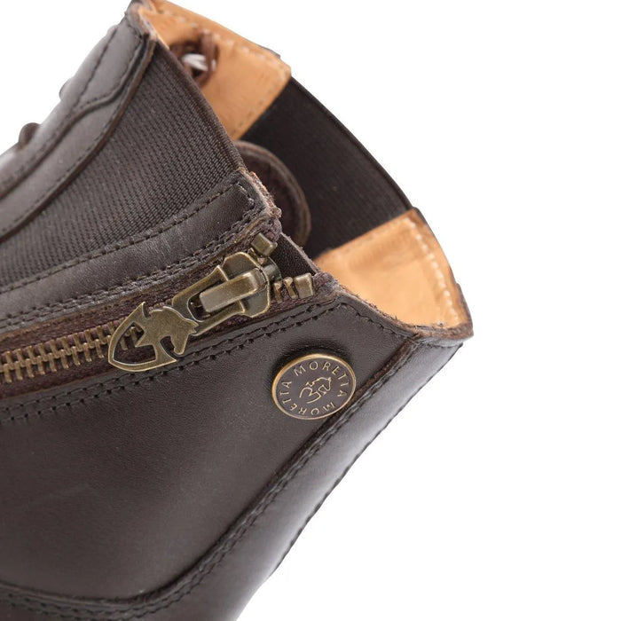 Moretta Alessia Leather Paddock Boot - Black - 4/37