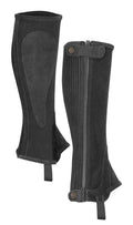 Moretta Suede Half Chaps - Child - Black - L