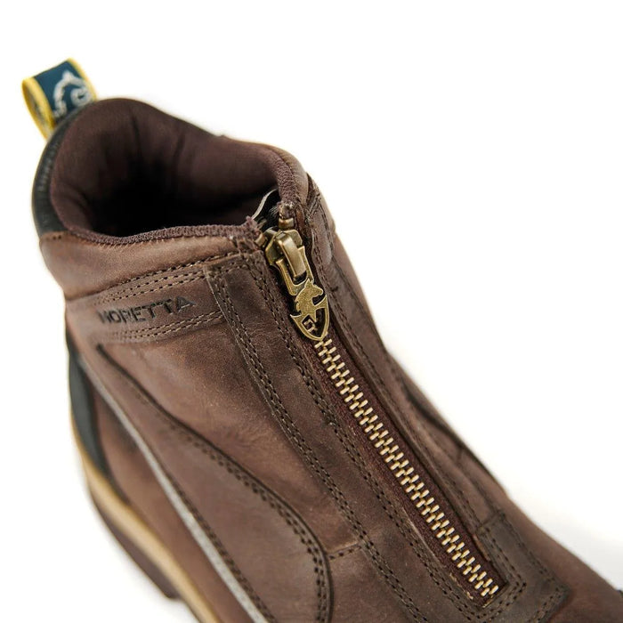 Moretta Vittoria Zip Front Boots - Brown - 4/37