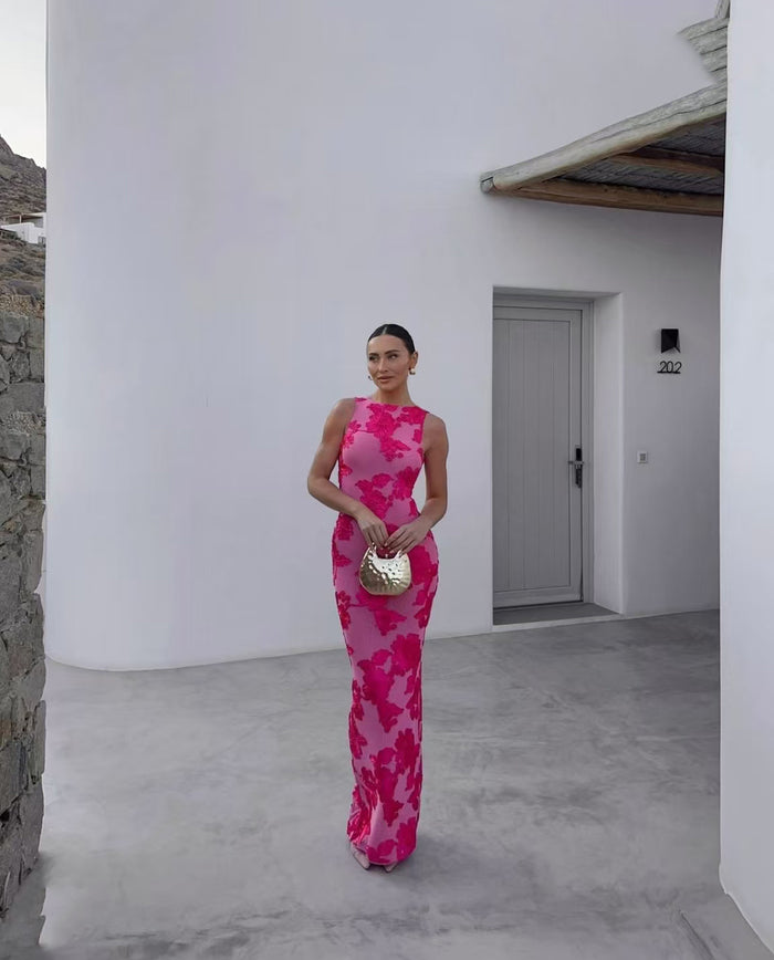 Morganite Maxi Dress - Pink