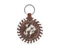 Myra Protector Charm Leather Key Fob in Red Russett
