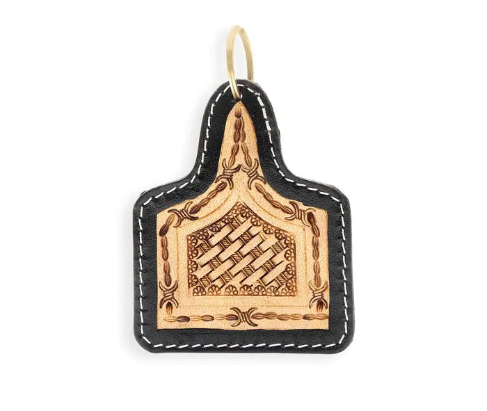 Myra Ranch Visions Hand-tooled Leather Key Fob