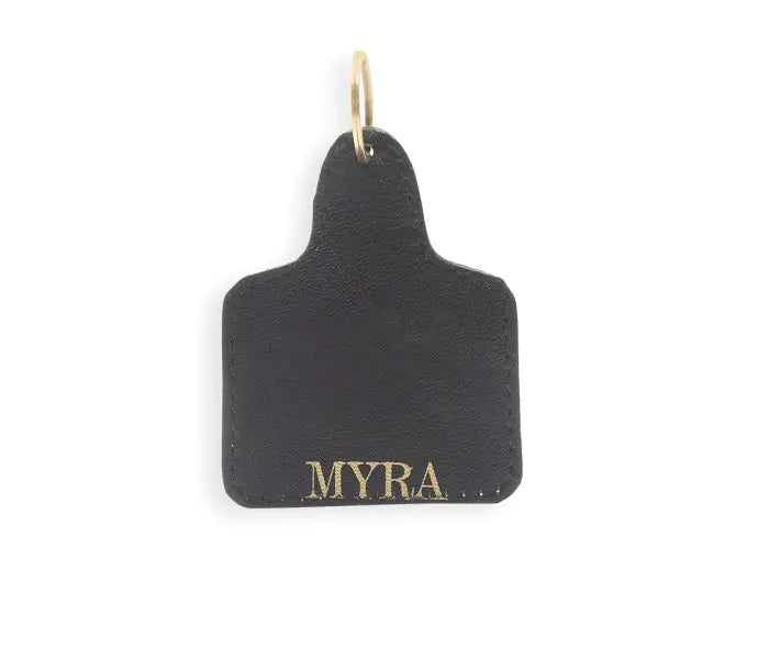 Myra Ranch Visions Hand-tooled Leather Key Fob