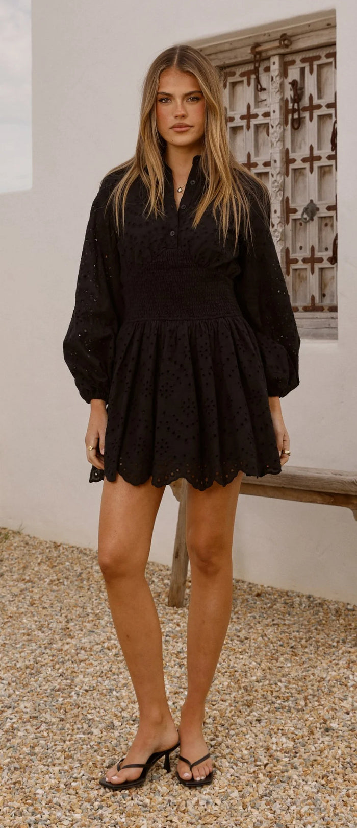 Natallie Mini Dress - Black