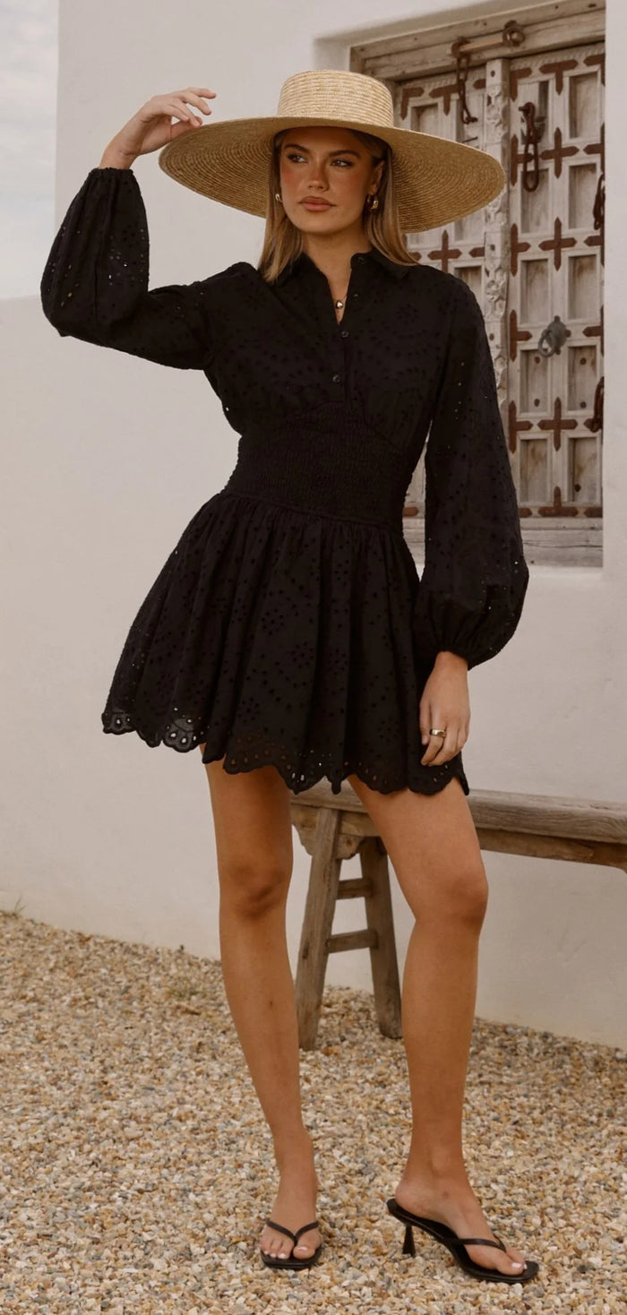 Natallie Mini Dress - Black
