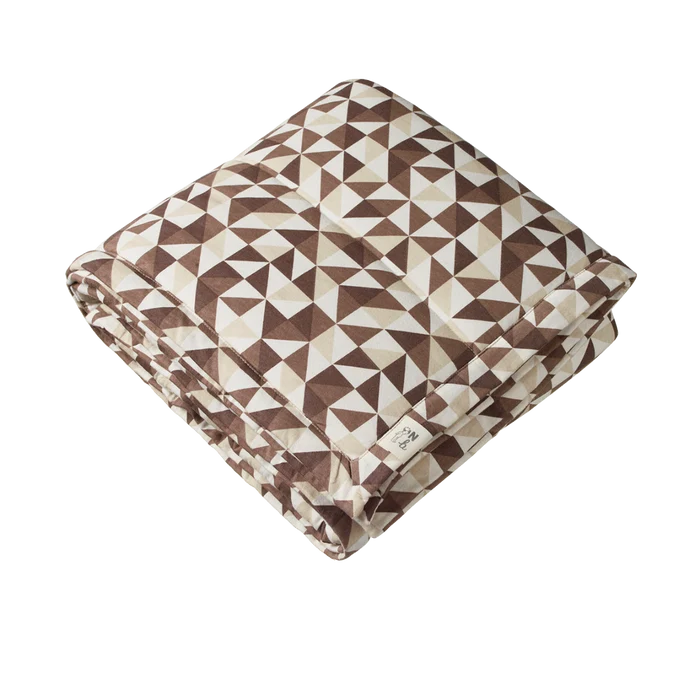 Nature Baby Cot Quilt Kaleidoscope Print