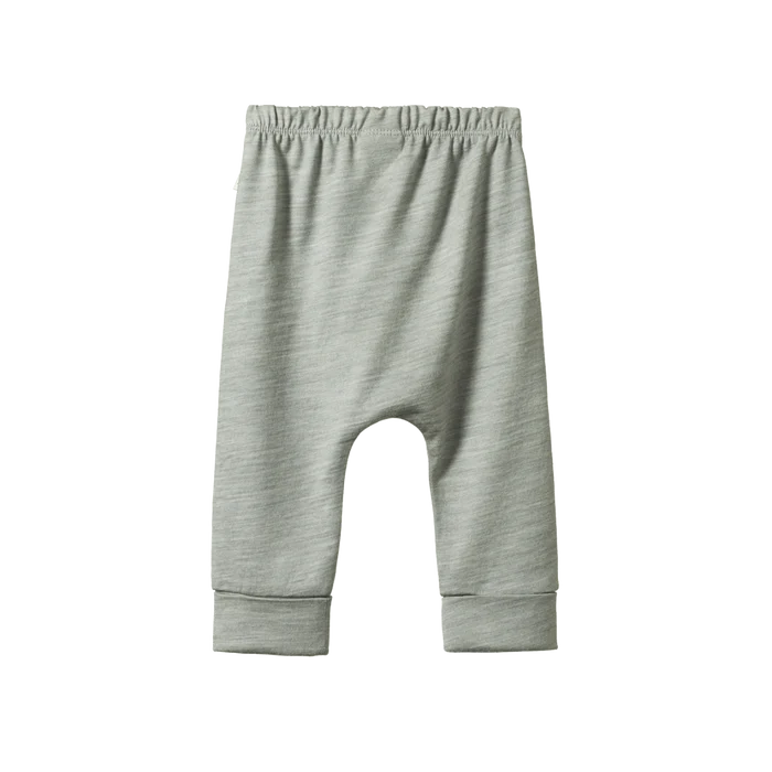 Nature Baby Merino Drawstring Pant Grey Marl