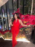 Nerina Maxi Dress - Red