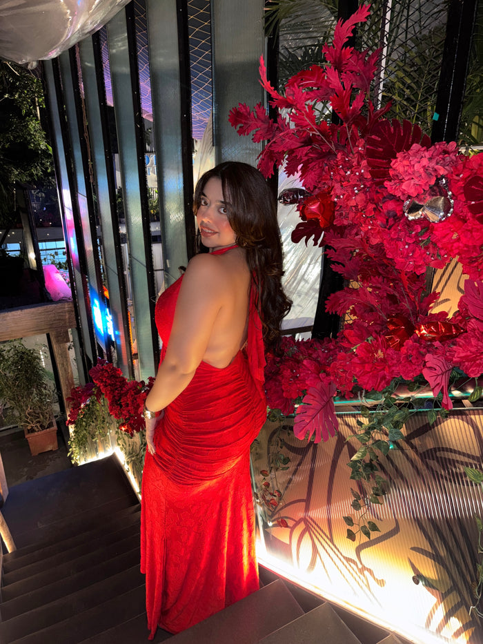 Nerina Maxi Dress - Red