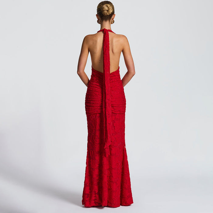 Nerina Maxi Dress - Red