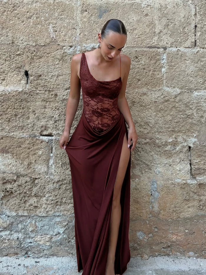 Nerine Maxi Dress - Maroon