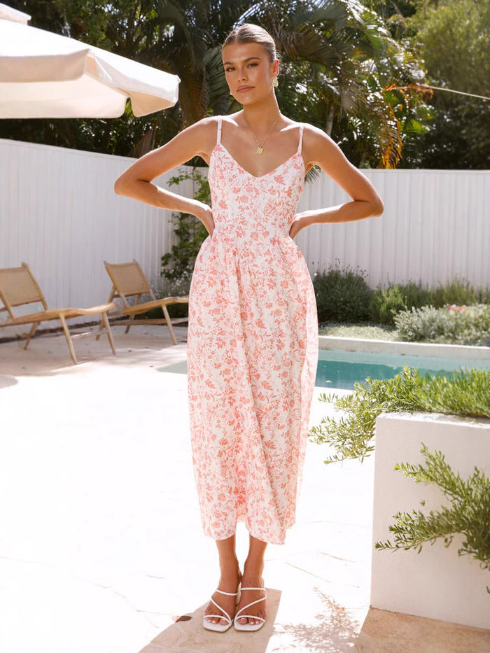 Nixi Maxi Dress - Pink