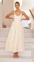 Nixi Maxi Dress - Yellow