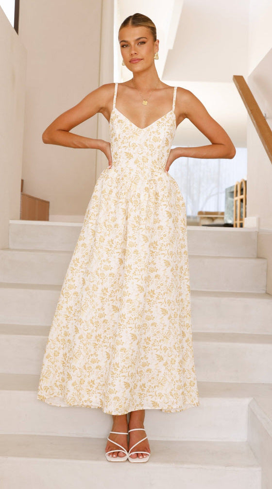 Nixi Maxi Dress - Yellow