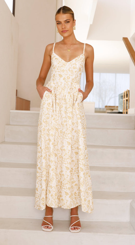 Nixi Maxi Dress - Yellow