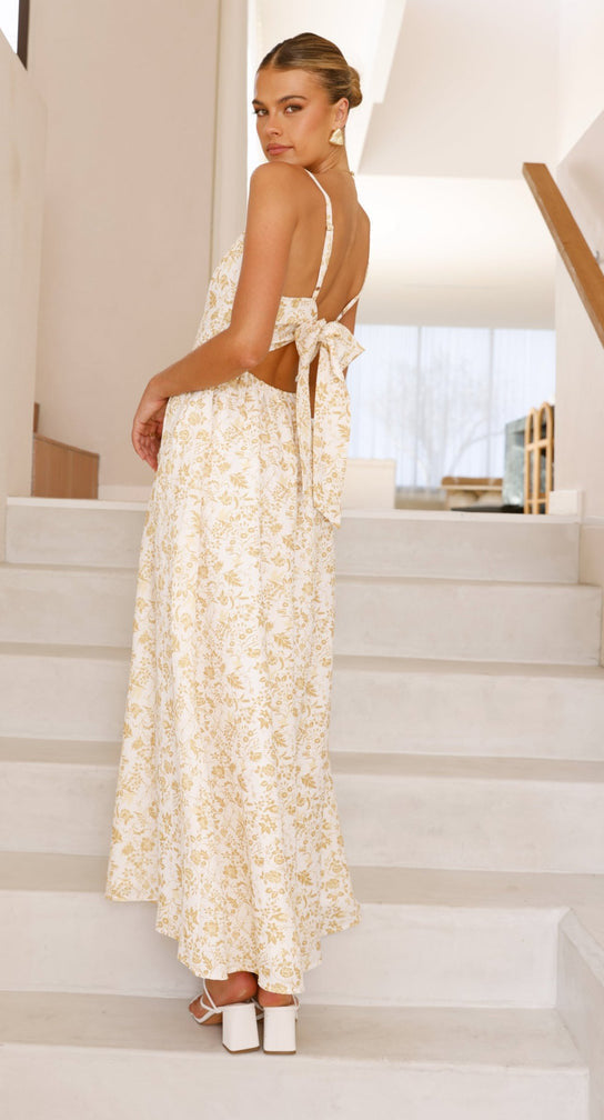 Nixi Maxi Dress - Yellow