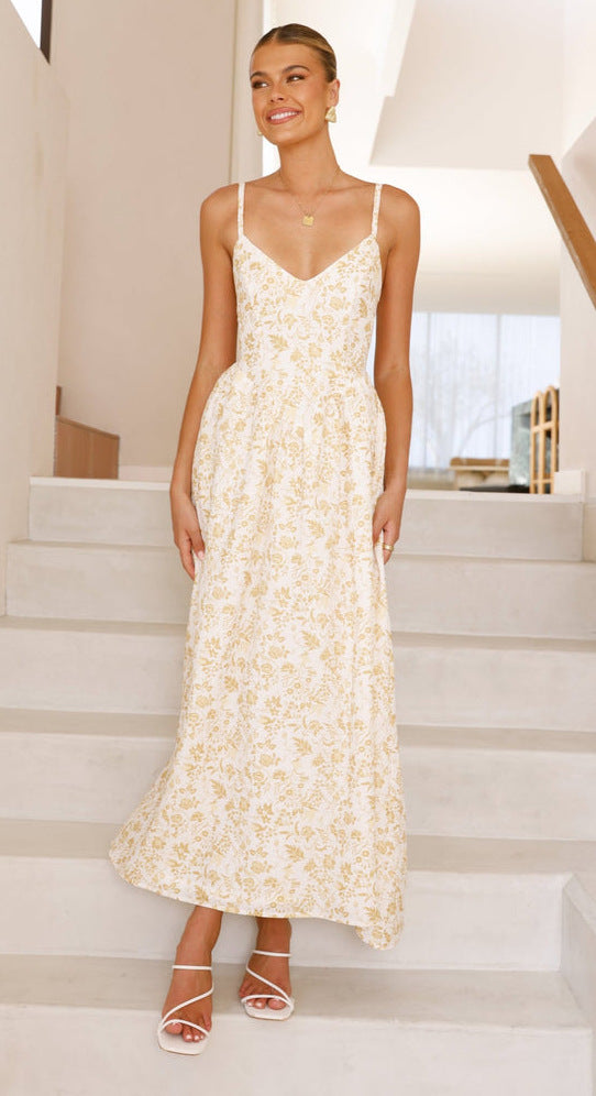 Nixi Maxi Dress - Yellow