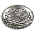 Nocona Eagle Oval Flag Buckle