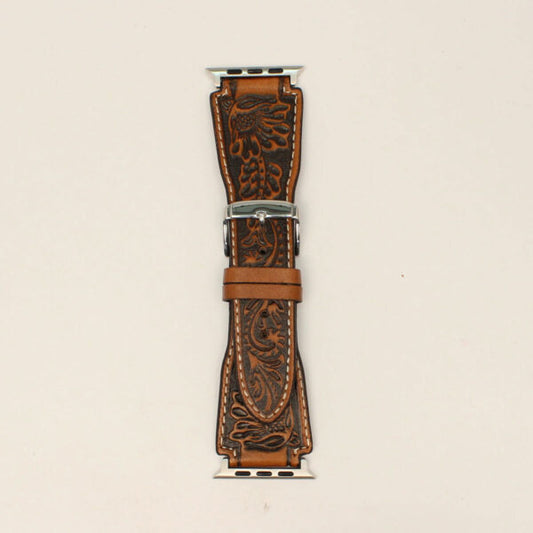 Nocona Floral Embossed Apple Watch Band