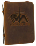 Nocona Western Bible Cover American Flag Cross