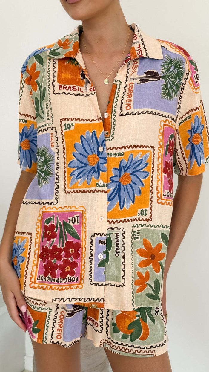 Noctra Co ord Set - Apricot
