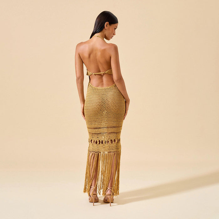 Noelle Maxi Dress - Gold