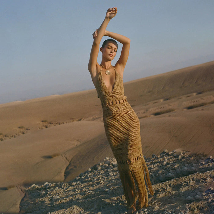 Noelle Maxi Dress - Gold