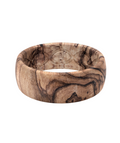 Nomad Burled Walnut Groove Ring