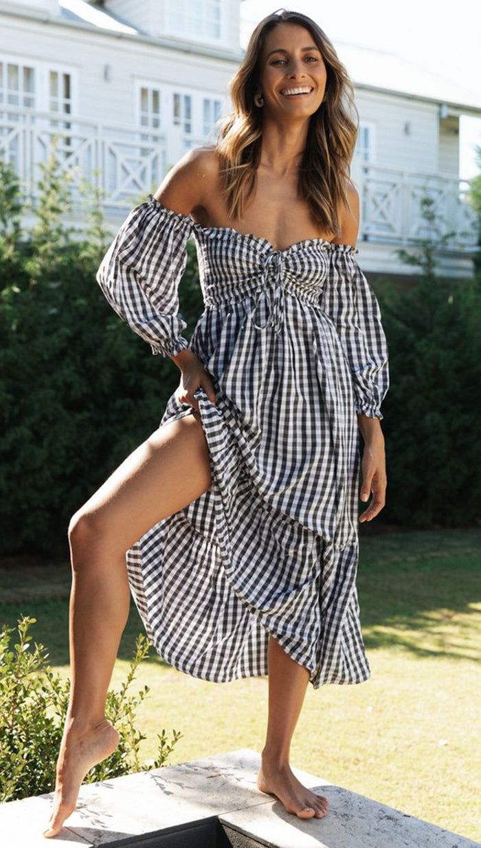 Noor Midi Dress - Black