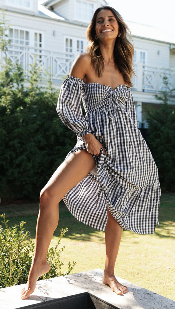 Noor Midi Dress - Black