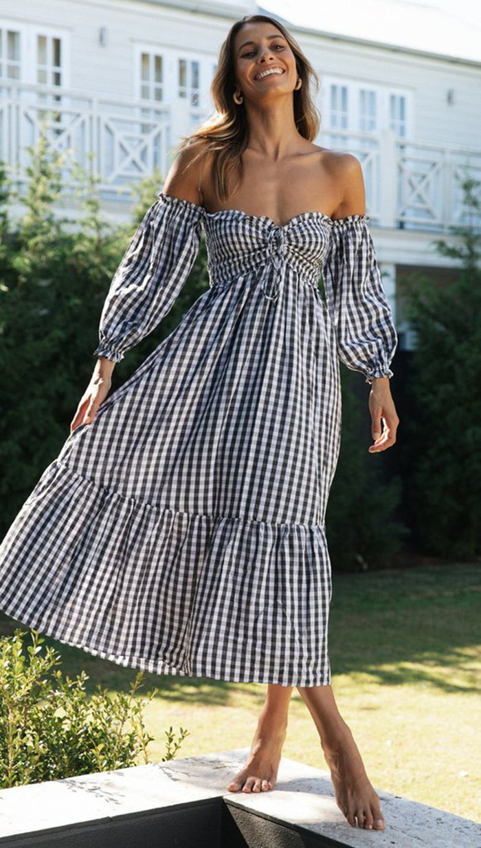 Noor Midi Dress - Black