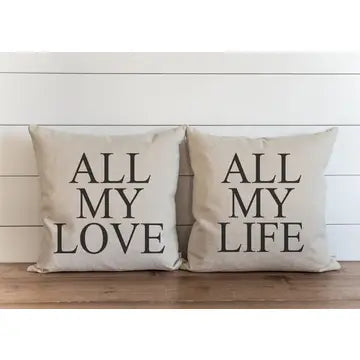 NS Pillow Set All My Love Set of 2