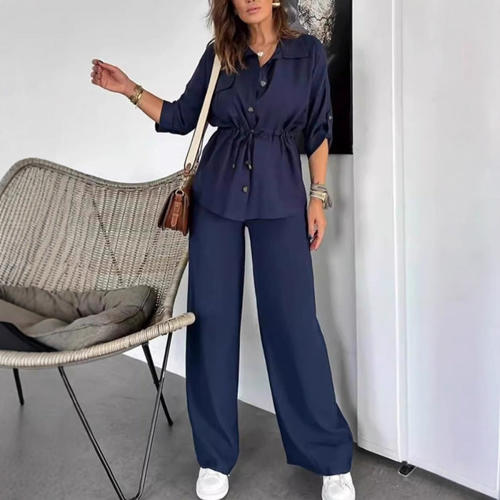 Nyra Co ord Set - Dark Blue