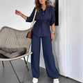 Nyra Co ord Set - Dark Blue