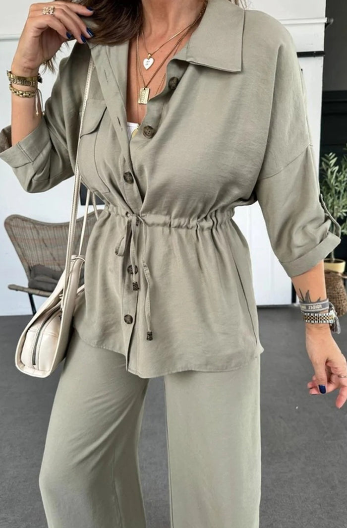 Nyra Co ord Set - Light Green