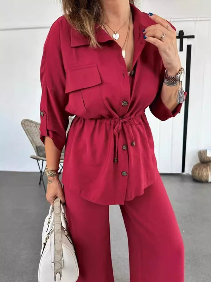 Nyra Co ord Set - Red