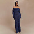 Nysa Maxi Dress - Navy Blue